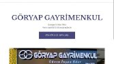 Göryap Gayrimenkul için yaptığım web site