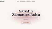 Arthea – Responsive Sanat Galerisi Sitesi