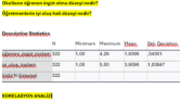 TANIMLAYICI İSTATİSTİKLER