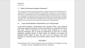 Çeviri - Common European Framework