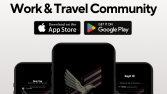 "Work And Travel Community" App