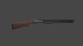 3D shotgun gameready lowpoly