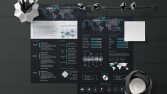 CV / Porfolyo - Black & Blue Theme