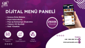 İşletmenize özel, dijital QR menü paneli