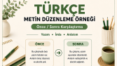 Türkçe Metin Düzenleme Örneği