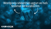 Wordpress web site kurulumu