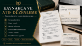 Kaynakça ve Dipnot Düzenleme Örneği