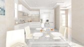 sade salon ve mutfak konsept tasarımım