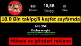 23k takipçili sayfamda etkileşim istatistiği