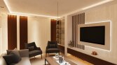 modern ve şık yaşam alanı