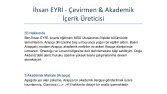 Modern ve Basın Arapçası Hakkında Yaptığım İşler