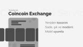 Coin exchange landing page