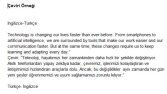Türkçe ve İngilizce arasında profesyonel çeviriler yapıyorum