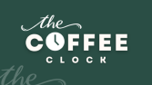 The Coffee Clock minimal logo tasarımı
