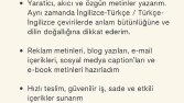 ben istediğiniz konuda senaryo e book makale hikaye yazarım