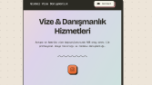 Vize & Danışmanlık Açılış Sayfası (Landing Page)
