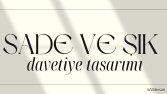 Sade Ve Şık Davetiye Tasarımı