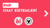PHP ile yapılmış gerçek zamanlı sohbet uygulaması