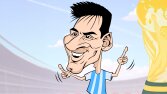 Messi - Dünya kupası karikatürü