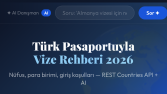 VizeRehberi 2026 Web Uygulaması Tasarımı