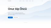Onur Alp Öncü - Self-Made Portfolio tasarımı.