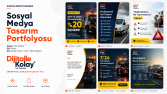 Profesyonel Yol Yardım Sosyal Medya Tasarımları