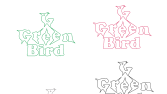 green bird