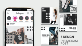 Siyah Beyaz İnstagram Tasarımı 