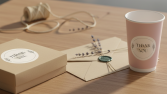 Minimalist ve Zarif: "Thank You" Sticker Tasarımı