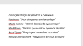 Oyun Şirketi İçin İsim ve Slogan 
