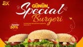Sosyal Medya Tasarımı - Hamburger