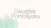Örnek Davetiye Portfolyosu