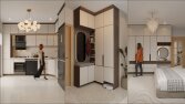Modern ve Estetik İç Mekanlar (Mutfak & Y.Odası & Vestiyer)