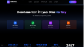 Muhasebe uygulaması tanıtımı için interaktif websitesi