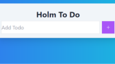 Holm To Do