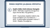 Profesyonel Ses ve Video Deşifre Hizmeti