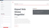 Blog/CV Sitesi tasarımı