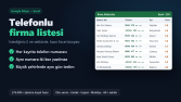 Google Maps Telefonlu Firma Listesi - Örnek Excel