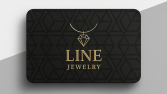 Line Jewelry markasına ait kurumsal kartvizit tasarımı