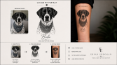 🐾 Köpek Fotoğrafından Fine Line Dövme Tasarımı (Belo)