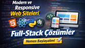 Modern ve Responsive Web Site Geliştirme Full-Stack Çözümler