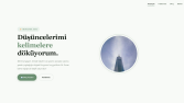 Modern Minimalist Kişisel Blog