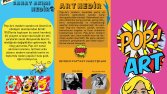 Pop art temalı broşür