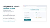 Belgeden Excel'e veri çıkarma sistemi
