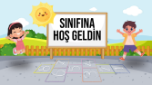1. Sınıf Okula Hoş Geldin Kartı