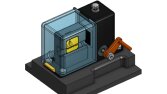 Manuel Bakır Tel Soyma Makinesi 3D CAD Modeli