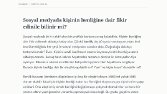 Sosyal Medyada Benlik | Eleştirel Deneme ve Metin Analizi