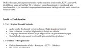  İhtiyaca Özel Excel Sistemleri – ERP Alternatifi Çözümler