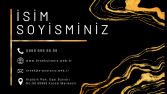 Standart Paket Kartvizit Örneğim