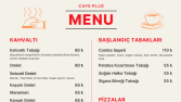 Cafe için Menü Yapıldı